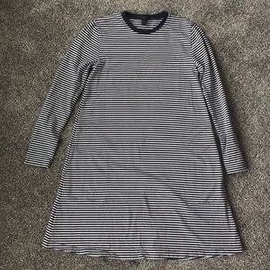 J. Crew striped cotton A-line dress